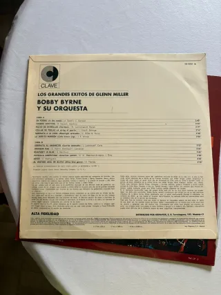 Vinilo Jazz Glenn Miller Bobby Byrne