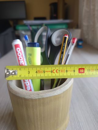 Lapicero de bambú para escritorio
