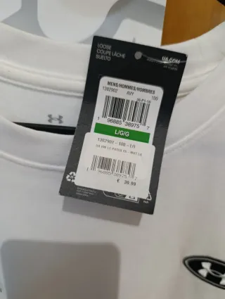 Camiseta Under Armour Blanca Talla L