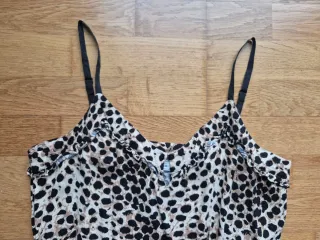 Vestido corto tirantes estampado animal print