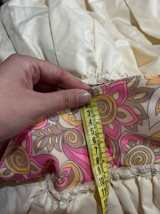 Traje Flamenca Volantes Rosa y Beige