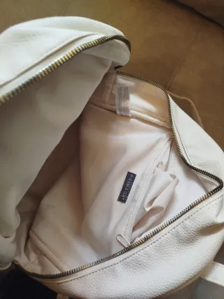 Bolso Mochila Blanco roto Mujer