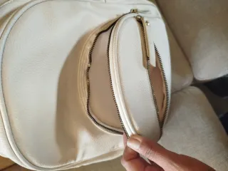 Bolso Mochila Blanco roto Mujer