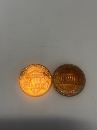 Monete americane in rame, entrambe a 15€