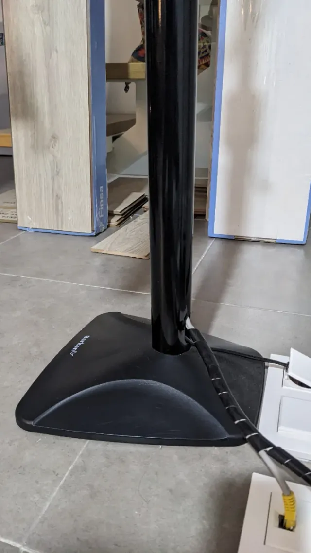 Soporte TV Suelo/Techo Negro