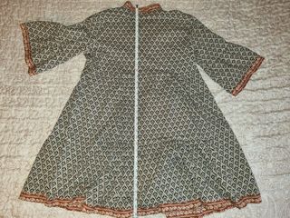 Túnica mujer beige y multicolor