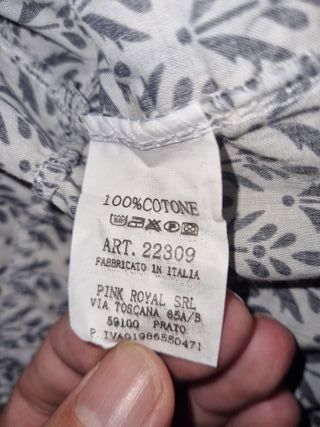 Túnica mujer beige y multicolor