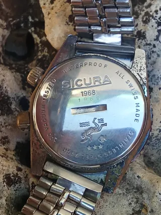 ✅Reloj Sicura🇨🇭 Diver Automático 40mm Vintage