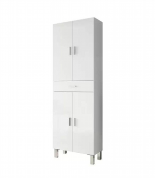 Mueble Columna de Baño Alta. 4 Puertas y 1 Cajon.