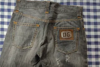 Jeans Dolce & Gabbana grises desgastados