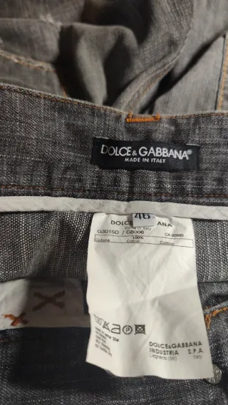 Jeans Dolce & Gabbana grises desgastados