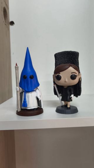 Nazareno Impresión diseño 3D pintado a mano.