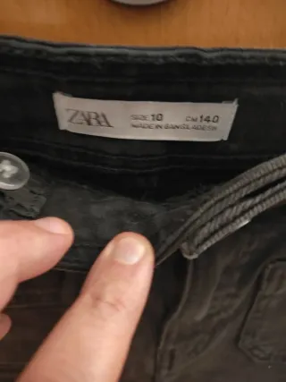 Calças Zara Kids 10 anos pretas