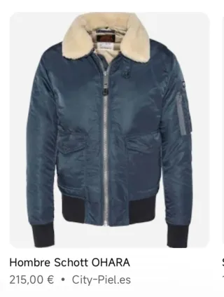 Chaqueta Schott Azul L