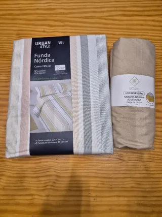 Funda Nórdica,Fundas Almohada,Sábana Bajera 135cm