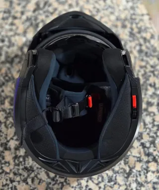 Casco Moto SHIRO Negro/Azul Como Nuevo