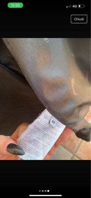 Cappotto Gaudi nero taglia 40 italiana