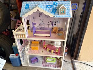 Casa muñecas de madera, casita grande madera