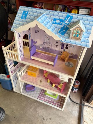 Casa muñecas de madera, casita grande madera