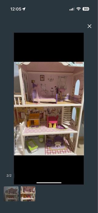 Casa muñecas de madera, casita grande madera