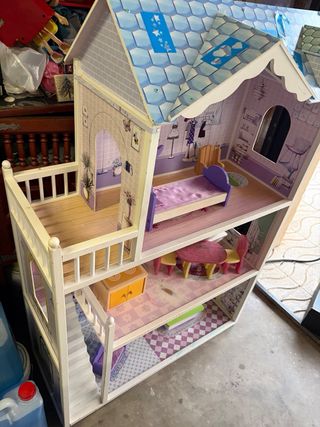 Casa muñecas de madera, casita grande madera