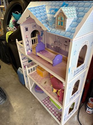 Casa muñecas de madera, casita grande madera