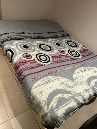 Estructura cama 135x200 y colchón