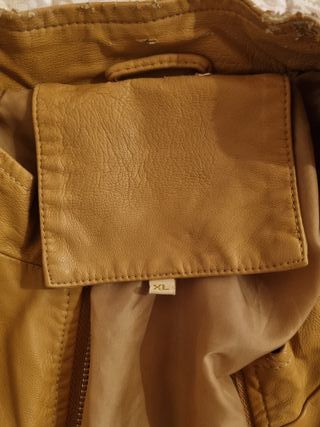 Giacca similpelle donna marrone