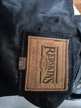 Cazadora de cuero Redskins Talla XL