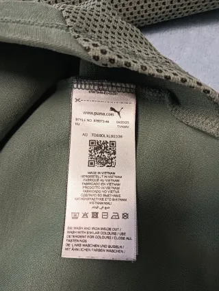 Sudadera Puma Verde con Cremallera