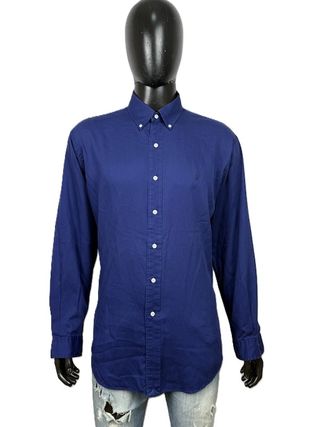 Camicia Ralph Lauren Yarmouth Uomo Cotone Blu XXL