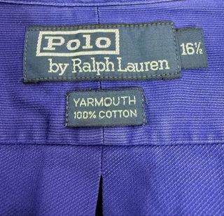 Camicia Ralph Lauren Yarmouth Uomo Cotone Blu XXL
