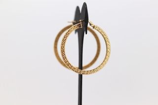 Pendientes Aro Greca Dorados