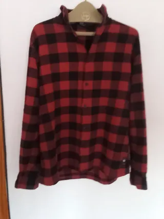 Camisa TEX cuadros azul y gris XXL