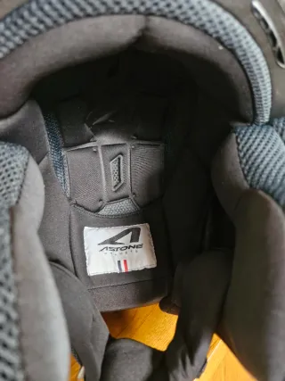 Casco Moto Integral ASTONE Blanco Rosa