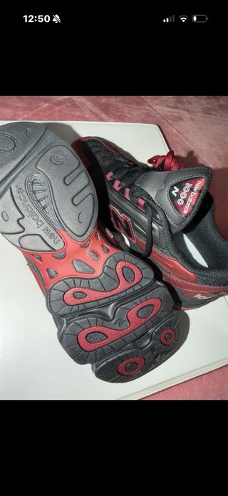New Balance 1000 Nere/Rosse Tg 38.5 Nuove bordeaux