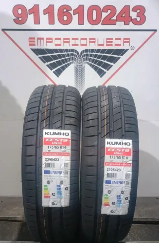 4UD 175 65 14 H KUMHO RUEDA NUEVA YA MONTADA