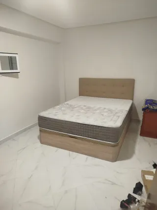 Canapé abatible madera y tela