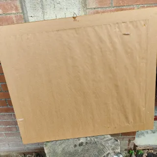 Stampa con cornice dorata