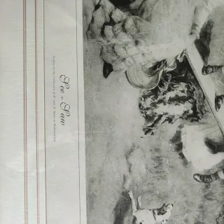 Stampa con cornice dorata