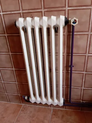 Radiador de hierro fundido 6 elementos.