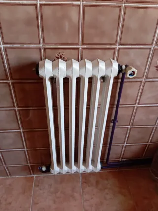 Radiador de hierro fundido 6 elementos.