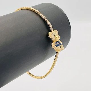 PULSERA RIVIERE OSO AZUL. Oro 18k.