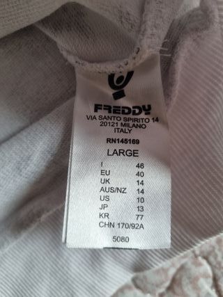 Maglietta Freddy Training Donna Grigio Bianco