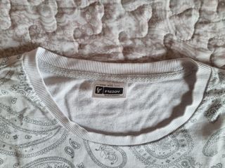 Maglietta Freddy Training Donna Grigio Bianco