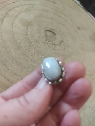 Anello Argento 925 Pietra di Luna Labradorite