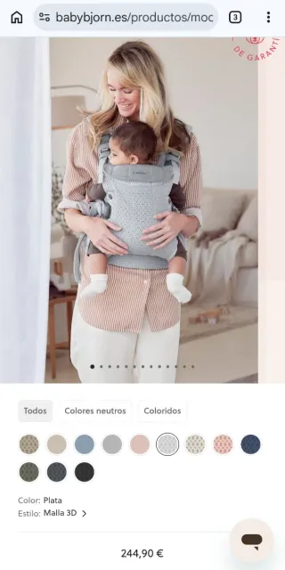 Mochila Portabebés Babybjorn Harmony