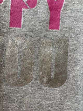 Felpa grigia con stampa