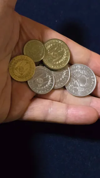Lote 6 Monedas Djibouti SC