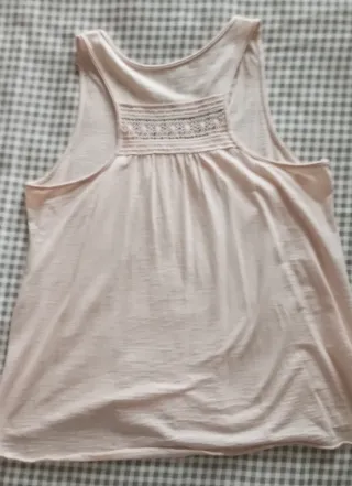 Conjunto Top rosa  y Pantalón Rojo